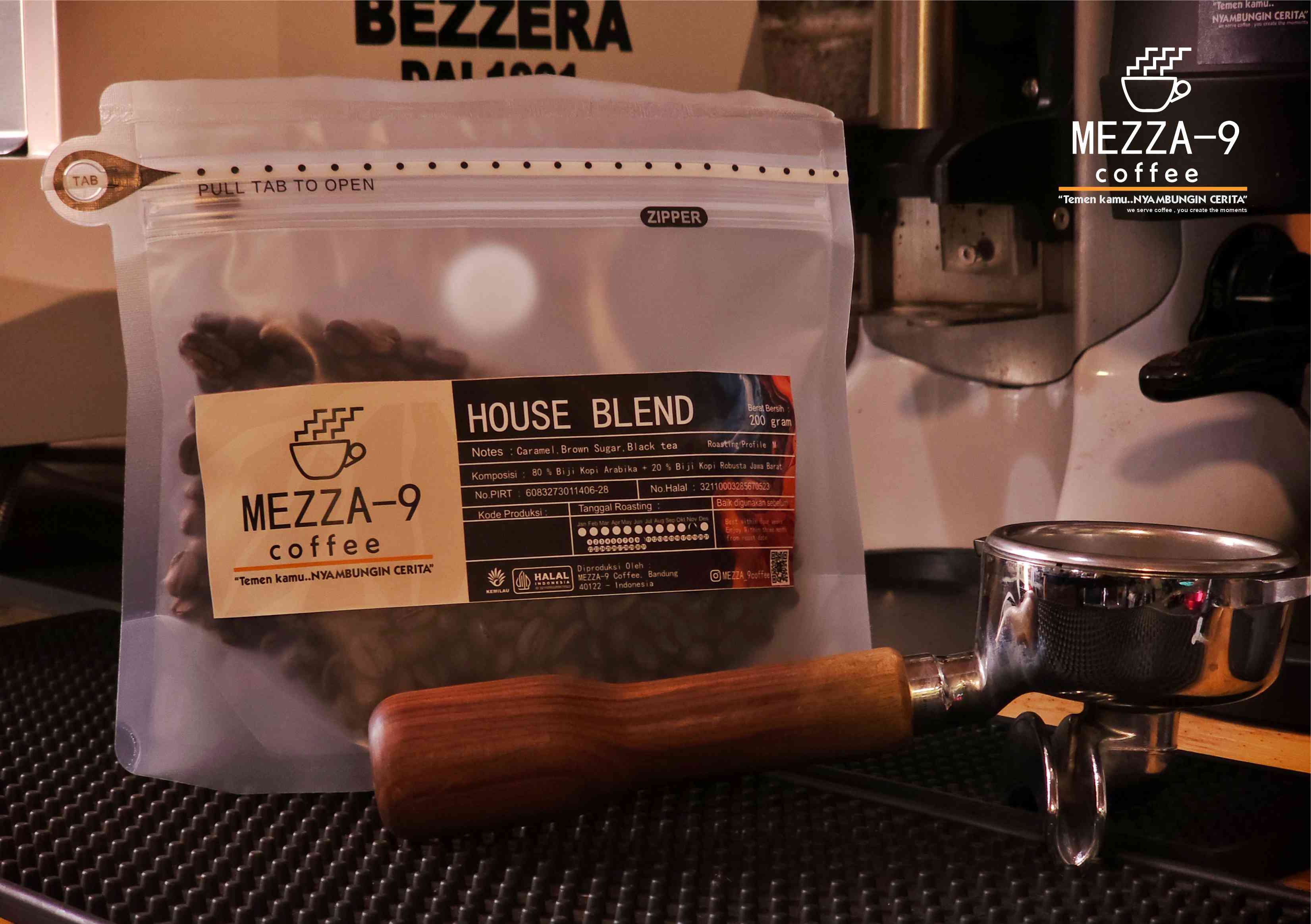 Mezza-9 House Blend Coffee Beans 200gr
